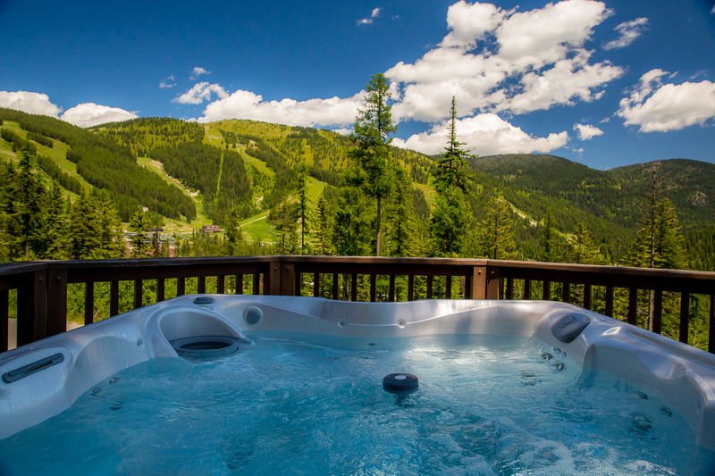 Hot Tub with Mountains